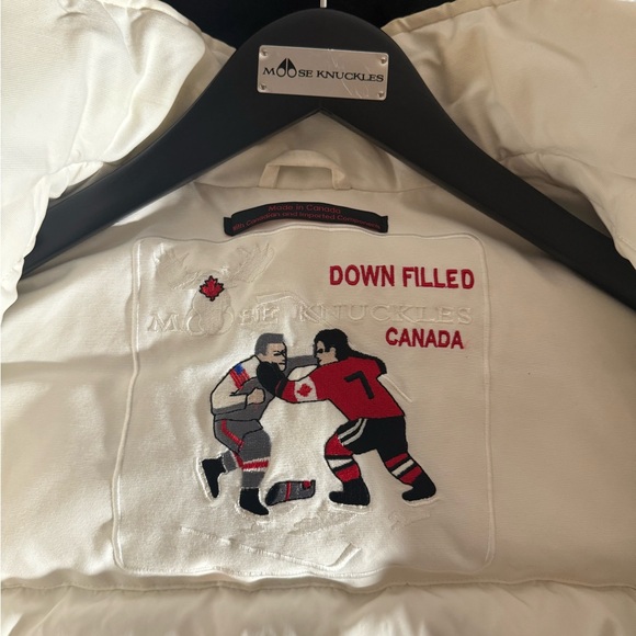 Moose knuckle shearling bomber jacket. - Picture 10 of 10